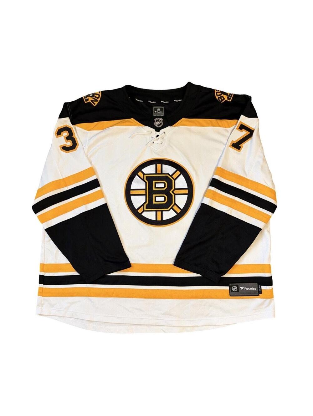 Fanatics Boston Bruins Patrice Bergeron Official Breakaway Jersey Men’s Size 4XL
